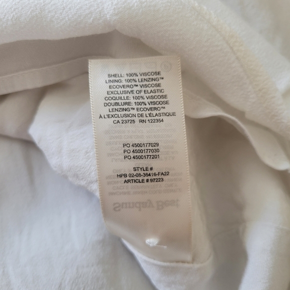 Aritzia Sunday Best Delilah Longsleeve Dress White - Picture 3 of 8